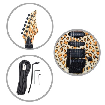 Extreme XE30KMF Elektro Gitar | Kamuflaj Desen Güçlü Manyetikler