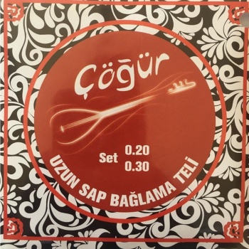 Cogur 004/CST Bağlama Tel Seti - Uzun Sap (Geleneksel - 0.20) | Yüksek Gerilime Dayanıklı Çelik ve Sırma Yapısı, Geleneksel Bağlama Tınısı, Kararlı Akort Karakteri | Uyum: Tüm Standart Uzun Sap Bağlamalar