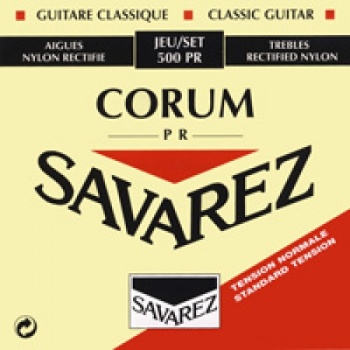 Savarez 500PR Klasik Gitar Tel Seti - New Crystal Corum (Normal Tansiyon) | Net ve Parlak New Crystal Naylon Tizler, Esnek Corum Gümüş Sargı Baslar, Geleneksel ve Berrak Tonlar | Uyum: Normal Tansiyon (Orta)