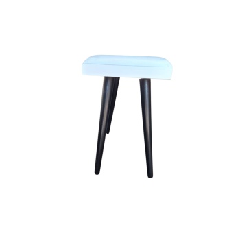 Karin PB100WH Dekoratif Piyano Taburesi - Beyaz | Konforlu Dolgulu Oturum, Sağlam İskelet ve Şık Tasarım