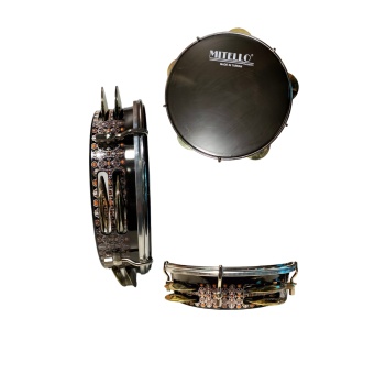 Rhythm Percussion PTASPZ Sedef Kaplama Pirinç Zilli Tef | Göz Alıcı Sedef İşçiliği Parlak Zil Tınısı Profesyonel Perküsyon Serisi