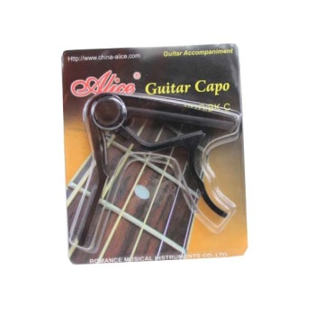 Alice A007D/BK-A1 Siyah Gitar Kaposu | Tek Elle Hızlı Tak-Çıkar Mekanizma Güçlü Yay Tansiyonu ve Çizilmeyi Önleyen Kauçuk Pedler