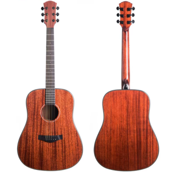 Picaldi AFM448 Mahogany Pro Akustik Gitar | Masif Maun Kapak ile Sıcak ve Dolgun Tonlar Profesyonel Seri Güçlü Projeksiyon