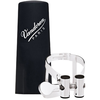 Vandoren LC51SP M/O Gümüş Klarnet Bileziği ve Kapak (Profesyonel - Master Bek Uyumu) | Optimum ve M/O Hibrit Tasarım, Gümüş Kaplama ile Hızlı Titreşim ve Parlak Ton | Uyum: Vandoren Master Serisi Klarnet Bekleri
