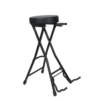 HBK MA81 Standlı Gitar Sehpa ve Taburesi | Müzisyenler İçin Hem Oturma Alanı Hem Gitar Standı Sunan İnovatif ve Konforlu Tasarım