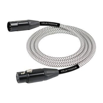Kırlın MWB-220-BEG-6M-WT Beyaz Mikrofon Kablosu (6 Metre) | Şık Beyaz Tasarım XLR Bağlantı Noktalarında Üstün Tutuş ve Netlik