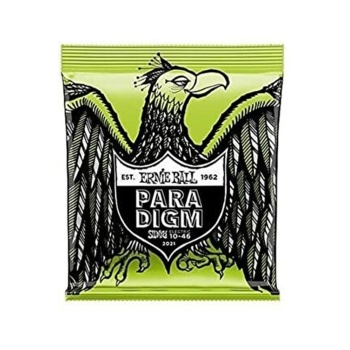 Ernie Ball P02021 Elektro Gitar Tel Seti - Paradigm Regular Slinky (Üst Segment - Kırılmaz Seri) | Plazma Takviyeli Çelik Çekirdek, Maksimum Dayanıklılık ve Paslanma Direnci | Ölçü: .010 - .046 (6lı Tam Takım Set)