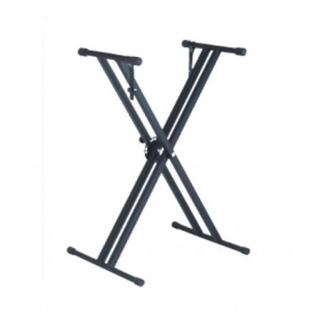 HBK Q-2X Çift Destekli Klavye Sehpası | X Tipi Güçlendirilmiş Profil Ağır Klavyeler İçin Maksimum Stabilite ve Kaymaz Ayaklar