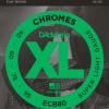 DAddario ECB80 XL Chromes Flatwound Bas Gitar Tel Seti (Profesyonel) | Super Light 40-95 Kalınlık, Pürüzsüz Yüzey ve Klasik Sıcak Jazz Tonları