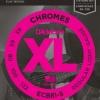 DAddario ECB81-5 XL Chromes Flatwound Serisi Bas Gitar Tel Seti (Regular Light)