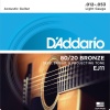 DAddario EJ11 Phosphor Bronze Serisi Akustik Gitar Tel Seti (12-53 - 80/20 Bronze)