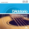 DAddario EJ16 Phosphor Bronze Serisi Akustik Gitar Tel Seti (12-53 - Phosphor Bronze)