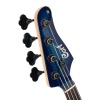 Cort GB-FUSION4BB 4 Telli Aktif Bas Gitar - Blue Burst (Orta/Profesyonel Seviye) | Duncan Designed Manyetikler, Aktif EQ Sistemi, Dişbudak Üzeri Akçaağaç Kaplama Gövde