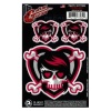 DAddario Planet Waves GT77032 Gitar Tattoo Sticker - Emo Girl Skull (Aksesuar) | İz Bırakmayan Yapışkan Teknolojisi, Kişiselleştirilmiş Gövde Tasarımı ve Canlı Grafik Detayı