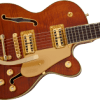 Gretsch Limited Edition Electromatic Flame Okoume Broadkaster Jr. Center Block Single Cut w/Bigsby Roundup Orange Elektro Gitar