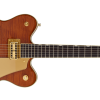 Gretsch Limited Edition Electromatic Flame Okoume Broadkaster Center Block Double Cut w/Bigsby Roundup Orange Elektro Gitar