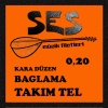 Uzun Sap Bağlama Teli Takımı 0.20 (BAT020) | Standart Kalınlık, Dengeli Ses, Kararlı Akort