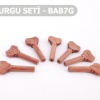 Bağlama Burgu Takımı 7li (BAB7G) | Gül Ağacı, Konik Yapı, Akort Kaçırmayan Tasarım