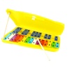 Sesenta SSM25YL Metalofon (Sarı - Çantalı) | Parlak ve Net Tını, Renkli Tuşlar, Eğitici Okul Çalgısı