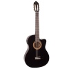 Valencia VC104TCEBK Elektro Klasik Gitar Cutaway (Siyah) | Kesik Kasa - Ekolayzırlı - Sap Çelikli