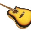 Segovia SGA41SB Akustik Gitar (Cutaway Sunburst) | Çok Yönlü Müzik Tarzlarına Uygun, Dinamik Ses Aralığı, Konforlu Sap