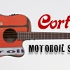 Cort MOTOR OIL 2 BKS Elektro Akustik Gitar | Siyah Satin - Retro Seri