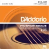 DAddario EJ15 Phosphor Bronze Serisi Akustik Gitar Tel Seti (Extra Light - 10-47 - Phosphor Bronze)