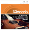 DAddario EFT15 Akustik Gitar Tel Seti (Extra Light - 10-47 - Phosphor Bronze)