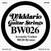 DAddario BW026 Akustik Gitar Tek Tel (G-Sol - 80/20 Bronze)