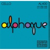Thomastik Al400 Çello Tel Seti - Alphayue (eğitim/orta Seviye - Sentetik Çekirdek) | Kolay Çalım, Derin Rezonans Karakteri, Isı Ve Nem Değişimine Karşı Stabil Yapı | Ölçü: 4/4 Çellolar İçin (4lü Tam Takım Set)