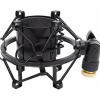 HBK M15 Mikrofon Shock Mount Tutucu | Metal Gövde Yapısı Titreşimleri ve Darbe Seslerini Engelleyen Elastik Askılı Stüdyo Aparatı