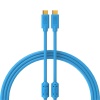 DJ TechTools 04 0015 Chroma Cables USB-C to C Dj Kablosu 1mt (Mavi) | Karışıklığı Önleyen Cırt Bantlı Tasarım