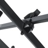 Gator Frameworks 07 0008 GFW-KEY-2000X Deluxe X Tipi Klavye Standı | Çift Destekli Ağır Hizmet Tipi Kauçuk Ayaklar