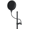Gator Frameworks 07 0028 GM-POP FILTER Pop Filtre | Çift Katmanlı Naylon Esnek Boyunlu