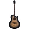 Washburn DFBACEB Deep Forest Burl Ace Black Fade Elektro Akustik | Şık Siyah Fade Cila Gelişmiş Elektronikler