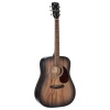 Cort EARTH60M OPTB Akustik Gitar | Masif Maun Kapak - Trans Black