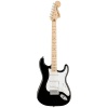 Squier 0378002506 Affinity Stratocaster Elektro Gitar (Siyah) | Akçaağaç Klavye Büyük Kafa (Headstock) ve Siyah Cila