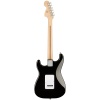 Squier 0378002506 Affinity Stratocaster Elektro Gitar (Siyah) | Akçaağaç Klavye Büyük Kafa (Headstock) ve Siyah Cila