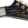 Jackson 2916413503 Scott Ian King V KVXT Elektro Gitar (Gloss Black) | Anthrax Efsanesi İmzalı Siyah Gövde ve Altın Donanım