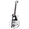 ESP LTD LIRONCROSSSW James Hetfield Iron Cross Snow White Elektro Gitar | EMG JH HET Set Aktif Manyetikler, Maun Gövde ve Abanoz Klavye, TonePros Kilitli Köprü