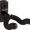 Fender 0991804010 Essentials Duvar Gitar Asma Aparatı (Siyah) | Siyah Ahşap Tabanlı Minimalist ve Sağlam Gitar Askısı