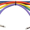 Kırlın I6-243-0,15M-6PACK Pedal Ara Kablosu (6lı Set) | 6 Farklı Renk ile Pedalboard Düzeni L Tipi Kısa Jaklar ve Net Sinyal Geçişi