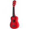 Angel AUK21-RD Soprano Ukulele - Kırmızı (Başlangıç - Renkli Seri) | Kırmızı Parlak Bitiş, Yumuşak Naylon Teller, Yeni Başlayanlar İçin İdeal Klavye | Ölçüler: 21 İnç / 330 mm Skala