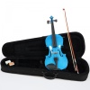 Almira CNM3000-BL Mavi Keman (4/4) | Renkli Tasarım Kutu ve Yay Dahil Öğrenci Seti