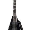 ESP LTD LKHVBLKSP Kirk Hammett KH-V Black Sparkle | Simli Siyah Flying V Kasa