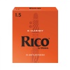 DAddario RCA1015 Rico Orange Box Sib (Bb) Klarnet Kamışı No: 1.5 (Başlangıç/Eğitim) - 10lu Paket | Klasik Turuncu Kutu ve Kolay Tepki Veren Unfiled Kesim