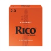 DAddario RCA1020 Rico Orange Box Sib (Bb) Klarnet Kamışı No: 2.0 (Başlangıç/Eğitim) - 10lu Paket | Klasik Turuncu Kutu, Caz ve Eğitim İçin İdeal Esneklik