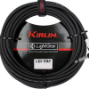 Kırlın LGI-202-3M-BK Siyah L Uçlu Kablo (3 Metre) | Mono 1/4 Giriş L Tipi Jak ile Gitar Alt Girişlerinde Maksimum Konfor