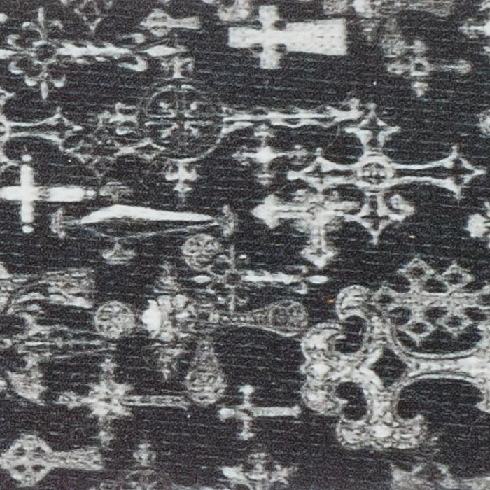 Planet Waves 50AL02 Alchemy Gitar Askısı Gothic Cross (5 cm) | Gotik Tasarım - Deri Uçlar - Premium Kalite