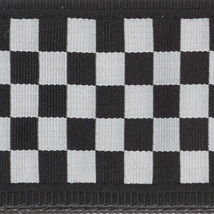 Planet Waves 50C02 Gitar Askısı Satranç Siyah Beyaz (5 cm) | Klasik Desen - Yumuşak Doku - Ayarlanabilir